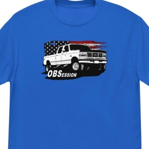 OBS Ford Shirt, Powerstroke T-Shirt Uomo Patriottic Truck Shirt - Foto 1 di 11