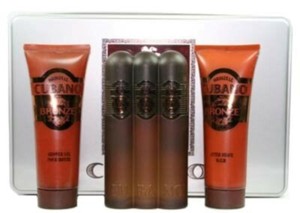 CUBANO BRONZE by Cubano 3pc Set 4.2 oz Eau de Toilette Spray Men, As Imaged