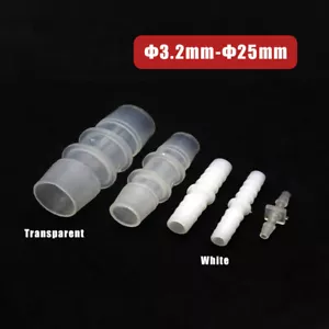 Ф3.2mm-Ф25mm Plastic Connector Hose Pipe Tube Fitting Straight Joint Joiner - Picture 1 of 2