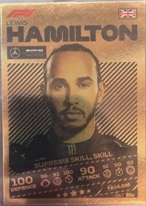 2021 Topps F1 Turbo Attax Lewis Hamilton Supreme Skill Gold #247 - Picture 1 of 2