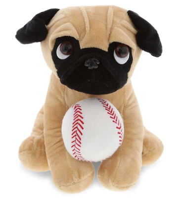 PLUSH BASEBALL - PLUSH - PUG DOG 10" - Image 1 of 4