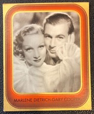 Marlene Dietrich Gary Cooper 1937 Germany Cigarettes Tobacco Insert Card
