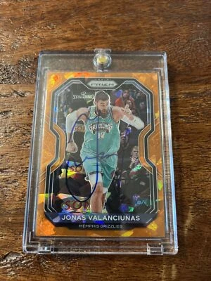Jonas Valanciunas Signed Panini Prizm Card Psa Dna Coa Autographed Grizzlies - Image 1 of 4