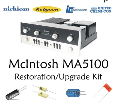 McIntosh MA5100 COMPLETO restauración reparación servicio reconstrucción kit filtro condensador Foto 1 de 4