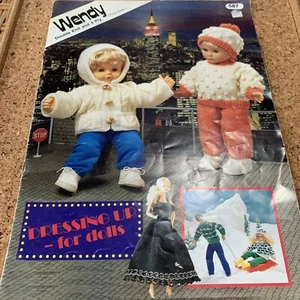 Wendy Vintage Knitting Booklet. Dressing Up For Dolls. Ref 587 - Picture 1 of 12