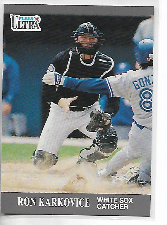 1991 Fleer Ultra Update Ron Karkovice Card - Image 1 of 1