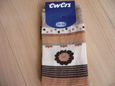 EWERS MÄDCHEN SOCKEN  braun 1 x Gr.19/22,23/26,31/34 - Bild 1 von 2