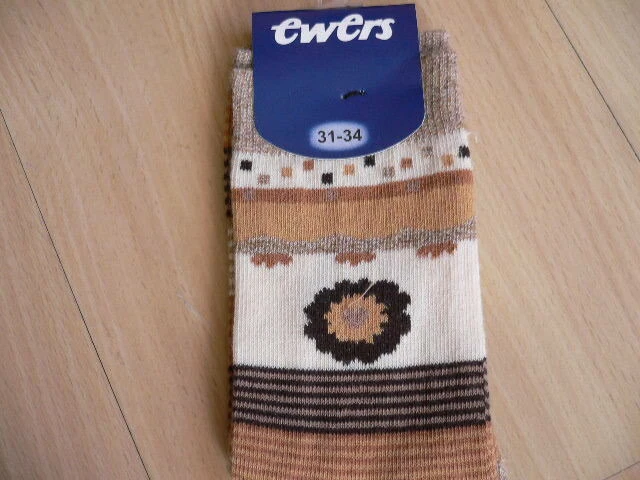 EWERS MÄDCHEN SOCKEN  braun 1 x Gr.19/22,23/26,31/34 - Bild 1 von 2