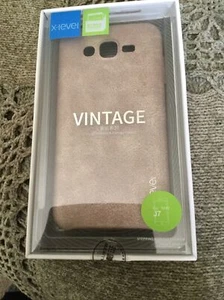 Custodia telefono vintage in pelle X-level per Samsung J7 ~ oro rosa - Foto 1 di 5