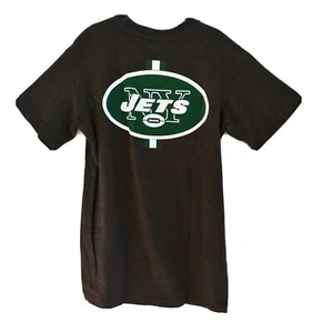 New York Jets Football Gray Mens T-Shirt Double Sided Graphic - Size Small - Picture 1 of 6