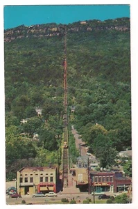 INCLINE UP TRACKS Lookout Mountain Chattanooga Tennessee Postcard TN 1955 - Picture 1 of 2
