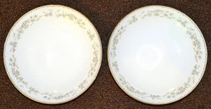 2 VINTAGE MIKASA FINE CHINA LUCERNE YAMATO 6159 GOLD RIM ROSES, VEGETABLE BOWLS - Picture 1 of 6