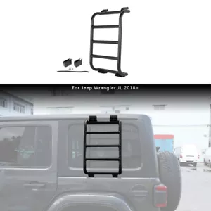 Extensión ventana trasera escalera de escalada negra para Jeep Wrangler JL 18+ accesorios - Imagen 1 de 11