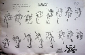 TREASURE PLANET Producción Animación Personaje Diseño Modelo HOJA COPIA #GB - Imagen 1 de 2