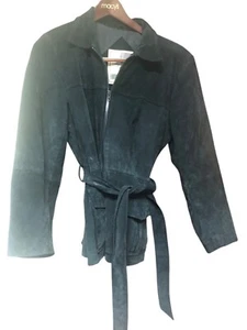 Chaqueta de cuero para mujer Middlebrook Park de colección talla mediana azul marino - Imagen 1 de 3