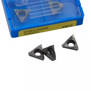 Kyocera TPGH110304L TPGH221L KW10 CNC Carbide Insert 10pcs New - Picture 1 of 6