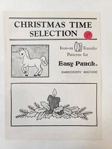 EASY PUNCH - Christmas Time Selection Iron-On Transfer Patterns Book - Picture 1 of 3