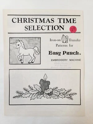 EASY PUNCH - Christmas Time Selection Iron-On Transfer Patterns Book - Image 1 of 3