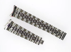 Rolex Jubileeband Edelstahl 13/10mm mittig poliert für Faltschließe - Picture 1 of 4