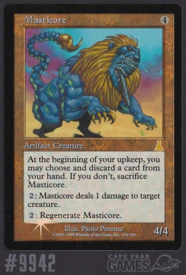 MTG Masticore - Foil #9942, Moderate Play, English Urza's Destiny - Image 1 of 2