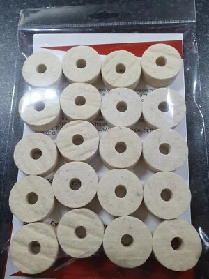 CYMBALS DRUMS AND HARDWARE Beckenfilze 35 mm x 12 mm weiße Wolle 20 Stück portofrei 1. Klasse Versand