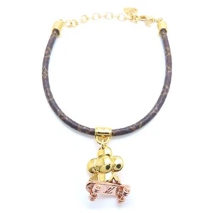 LOUIS VUITTON M1051Z Vivienne Kickflip Gold Plated bracelet /293569 - Picture 1 of 8