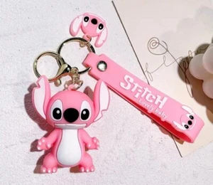 Disney Cartoon Stitch Keychain Pendant Cute PVC Doll Key Chain Ring Bag Gift - Picture 1 of 5