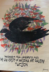 Signed Numbered Frasconi 1965 Woodcut Print "The Bird in Art” ZZ485 - Picture 1 of 3