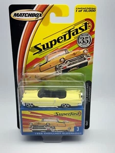 Matchbox Superfast #3 1956 Cadillac Eldorado Convertible, Yellow, 1:64, NIB - Picture 1 of 11