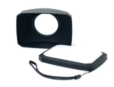 52mm 16:9 Wide Angle Lens Hood for Sony FDR-AX33 Camcorder - Image 1 of 4