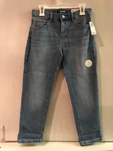 Girls OLD NAVY Skinny Crop Blue Jeans 10R Adjustable Waist NWT - Picture 1 of 5
