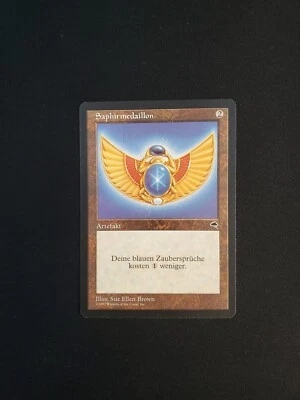 Sapphire Medallion German Misprint NM/LP [Tempest] Peanuts Mtg Free Tracking! - Image 1 of 4