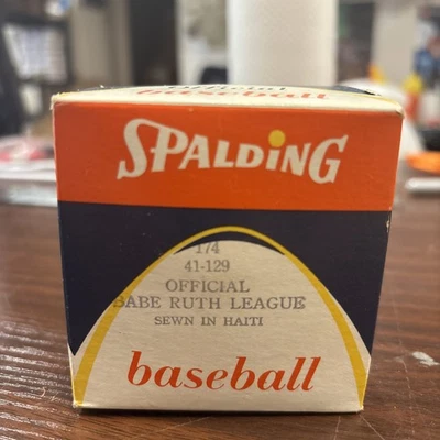 De colección Spalding Oficial Liga Babe Ruth Béisbol No. 174 41-129 CAJA SELLADA Foto 1 de 4