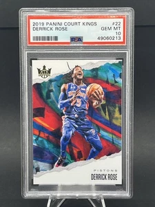 2019-20 Panini Court Kings #22 Derrick Rose PSA 10 250009 - Picture 1 of 2