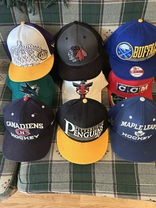 Vintage Hockey NHL Mütze Kappe 9 Stück Reebok New Era Oakley Canadiens CCM - Bild 1 von 18