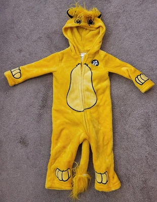 Disney Baby Lion King Simba Zip Up Coverall Costume Size 18 Month Plush - Image 1 of 4