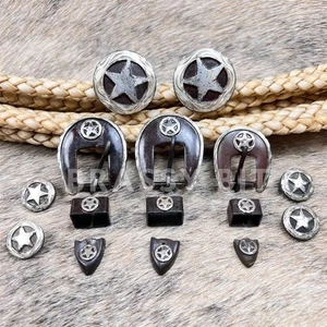 Vintage Sterling Overlaid Buckles & Conchos Set - Picture 1 of 1