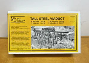 Micro Engineering Tall Steel Viaduct Bridge HO Scale Model Kit #75-514 COMPLETE - Picture 1 of 3