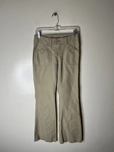 Y2K Vintage Aeropostale Damenhose niedriger Bund weites Bein Schlag Größe 0 - Bild 1 von 11