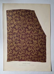 PORTFOLIO OF ART 16th Century Italian Damask, Antique Textile Design - Imagen 1 de 1
