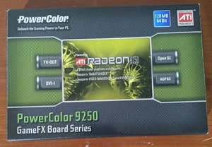 ATI RADEON PowerColor 9250 128MB 64 Bit Graphics Card R92L-LC3 Version 1.3 - Picture 1 of 6