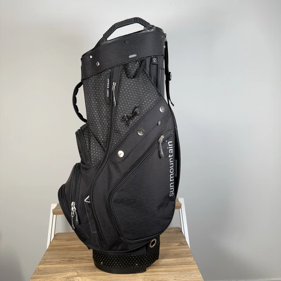 Sun Mountain Diva Women's Golf Club Cart Bag Black/Silver 14-Way Dividers NEW - Image 1 of 4