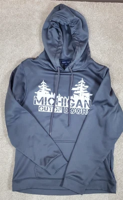 Sport-Tek Pullover Hoodie Women's Size Small Gray Long Sleeve Michigan - Image 1 of 4