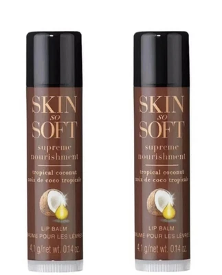 Bálsamo labial AVON Skin So Soft Supreme Nourishment COCO TROPICAL (2 piezas) - ¡SELLADO!! Foto 1 de 4