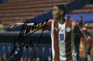 PARAGUAY, NEWCASTLE & ATLANTA UNITED: MIGUEL ALMIRON SIGNED 6x4 ACTION PHOTO+COA - Picture 1 of 1