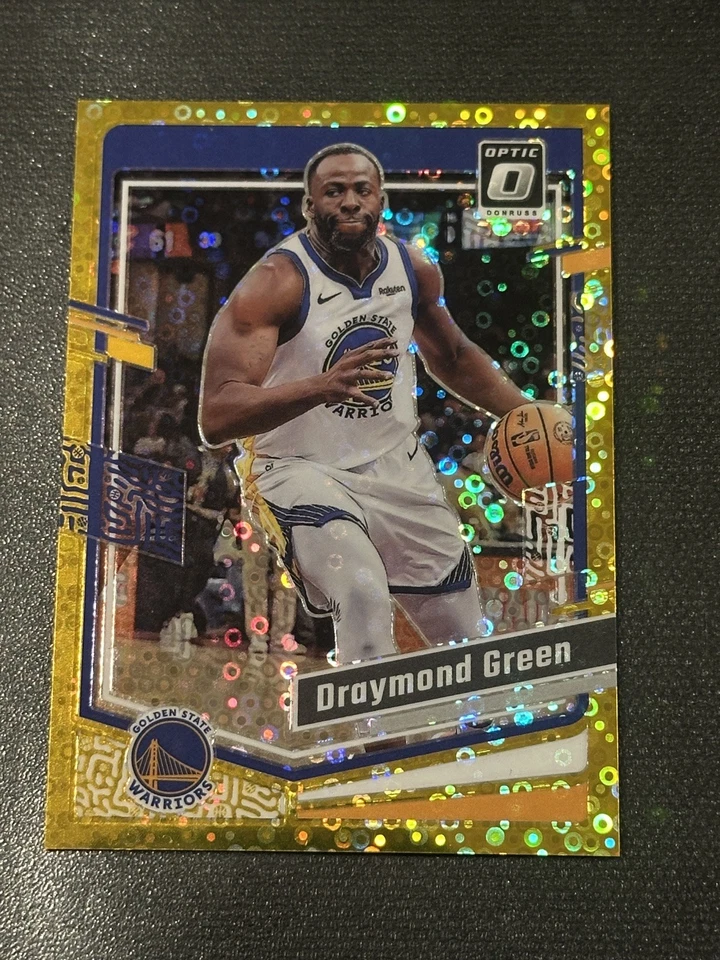 2023-24 Panini Donruss Optic Draymond Green Gold Disco Prizm 3/10 Foto 1 de 3