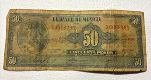 Billete De Color Azul Verde Llamativo Con La Figura  Ignacio Allende Lado Anber - Picture 1 of 14