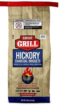 Expert Grill Hickory Charcoal Briquets, Charcoal Briquettes, 8 lbs - Image 1 of 4
