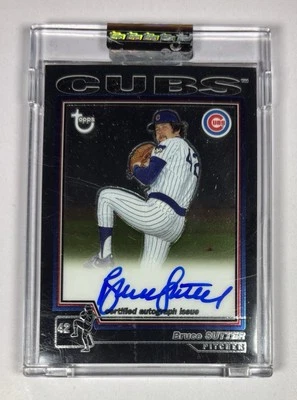 2004 Topps Chrome BRUCE SUTTER SIGNED Retired Certified Signature Edition #TA-BS - Image 1 of 2