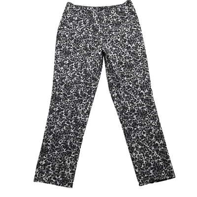 Pantalones Isaac Mizrahi Pixie Para Mujer 14 Leopardo Corpcore Academia Oficina Maximalista Foto 1 de 4